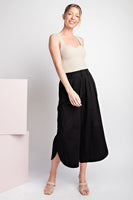 SOLID CROPPED PANTS