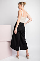 SOLID CROPPED PANTS