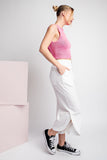 SOLID CROPPED PANTS