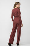 Megan Surplice Rib Jumpsuit