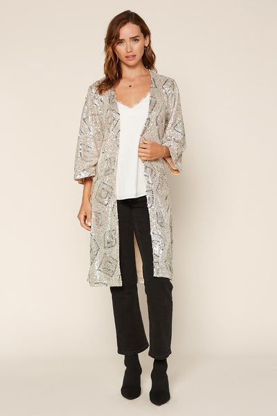 Sparkle Me Sequin Kimono