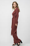 Megan Surplice Rib Jumpsuit