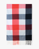 Red-Blue  Plaid Scarf