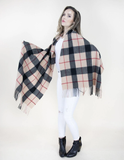 Red-Blue  Plaid Scarf