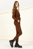 WEEKEND CASUAL LONG SLEEVE DRAWSTRING JUMPSUIT