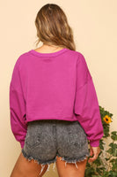 Butterfly Sequin Knit Sweatshirt