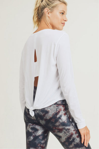 Tie-Back Double Cutout Tops