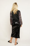 Drama Sequins Sleeve Sweater Top
