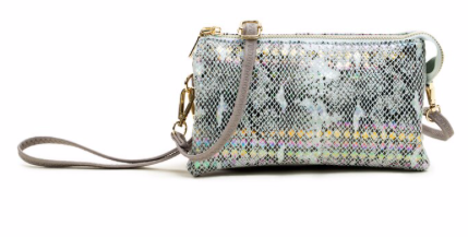 Riley Python Crossbody/Wristlet