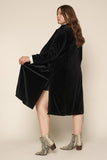 Valerie Velvet Duster Coat- Regular and Plus/Curvy Size