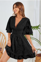 Anna Flutter Sleeve Dress